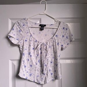 Just Polly Floral Crop Top
